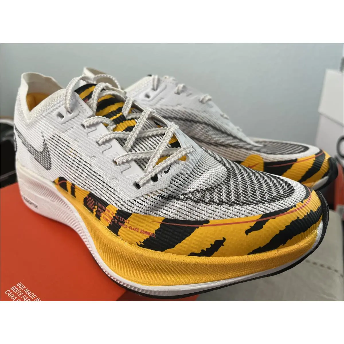 Nike shoes - Nike ZoomX Vaporfly - ZoomX Vaporfly - DM7601100 - White / Black University Gold 4