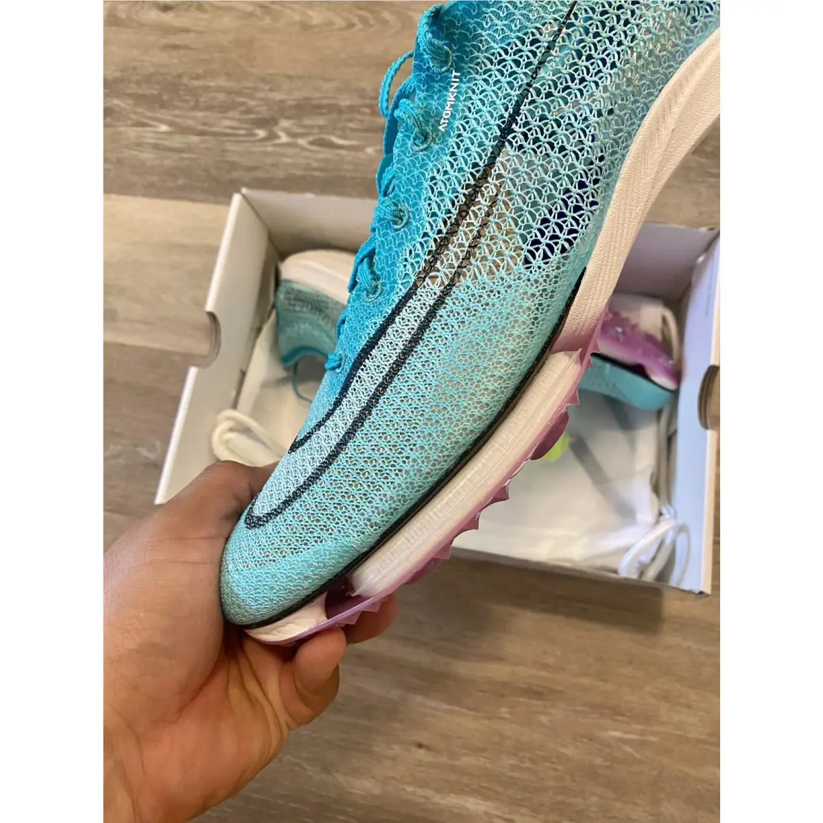 Nike shoes - Nike Air Zoom Victory - Air Zoom Victory - CD4385-300 - Hyper Jade-White-Hyper Violet (UPC: 194498437810) 2