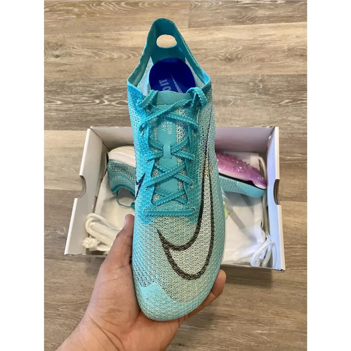 Nike shoes - Nike Air Zoom Victory - Air Zoom Victory - CD4385-300 - Hyper Jade-White-Hyper Violet (UPC: 194498437810) 4