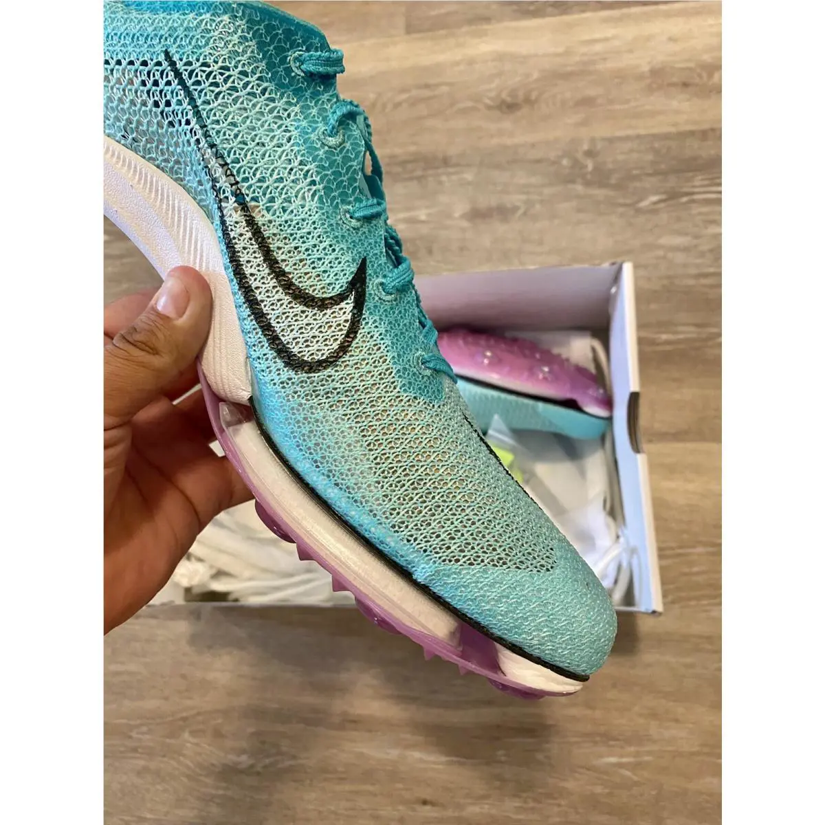 Nike shoes - Nike Air Zoom Victory - Air Zoom Victory - CD4385-300 - Hyper Jade-White-Hyper Violet (UPC: 194498437810) 7