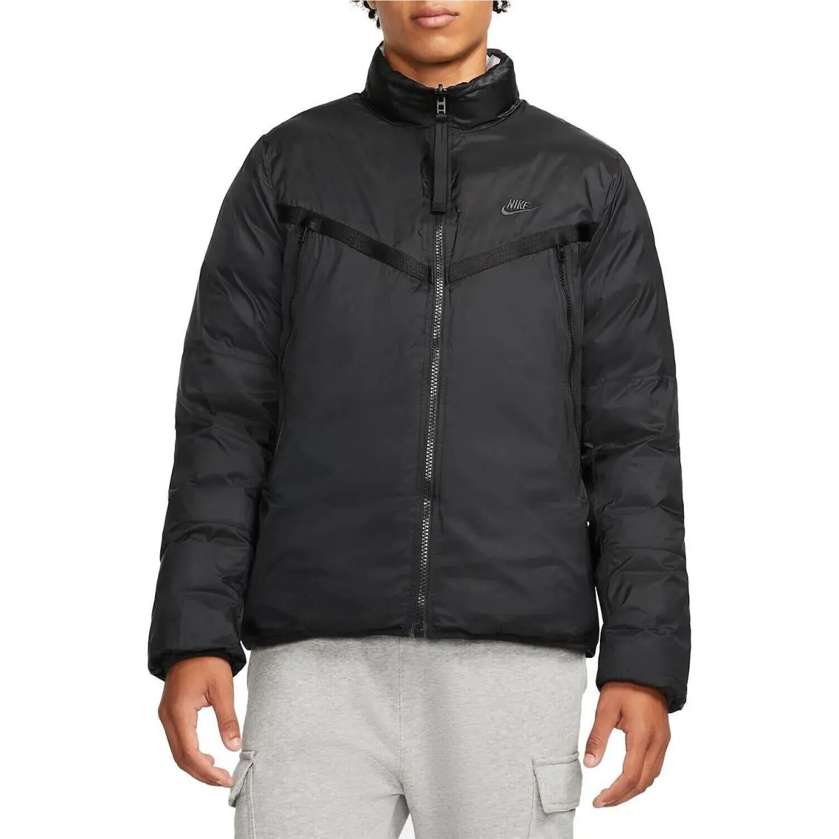 Nike clothing - Sportswear Therma-Fit Repel - Sportswear Repel - Black/Dark Smoke Grey (UPC: 0195239084041) 7