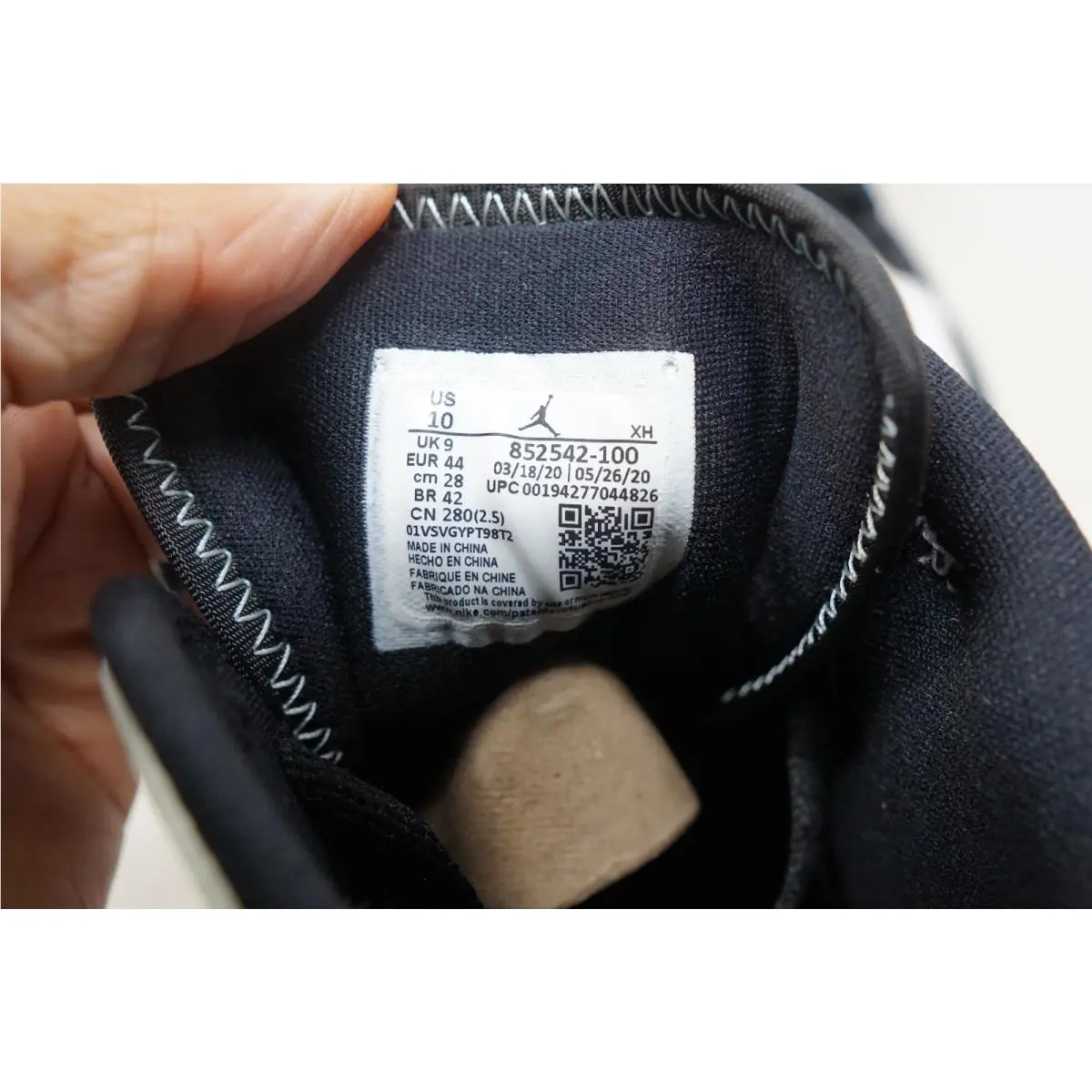 Nike shoes - Air Jordan 1 - Air - 852542-100 - Black 9