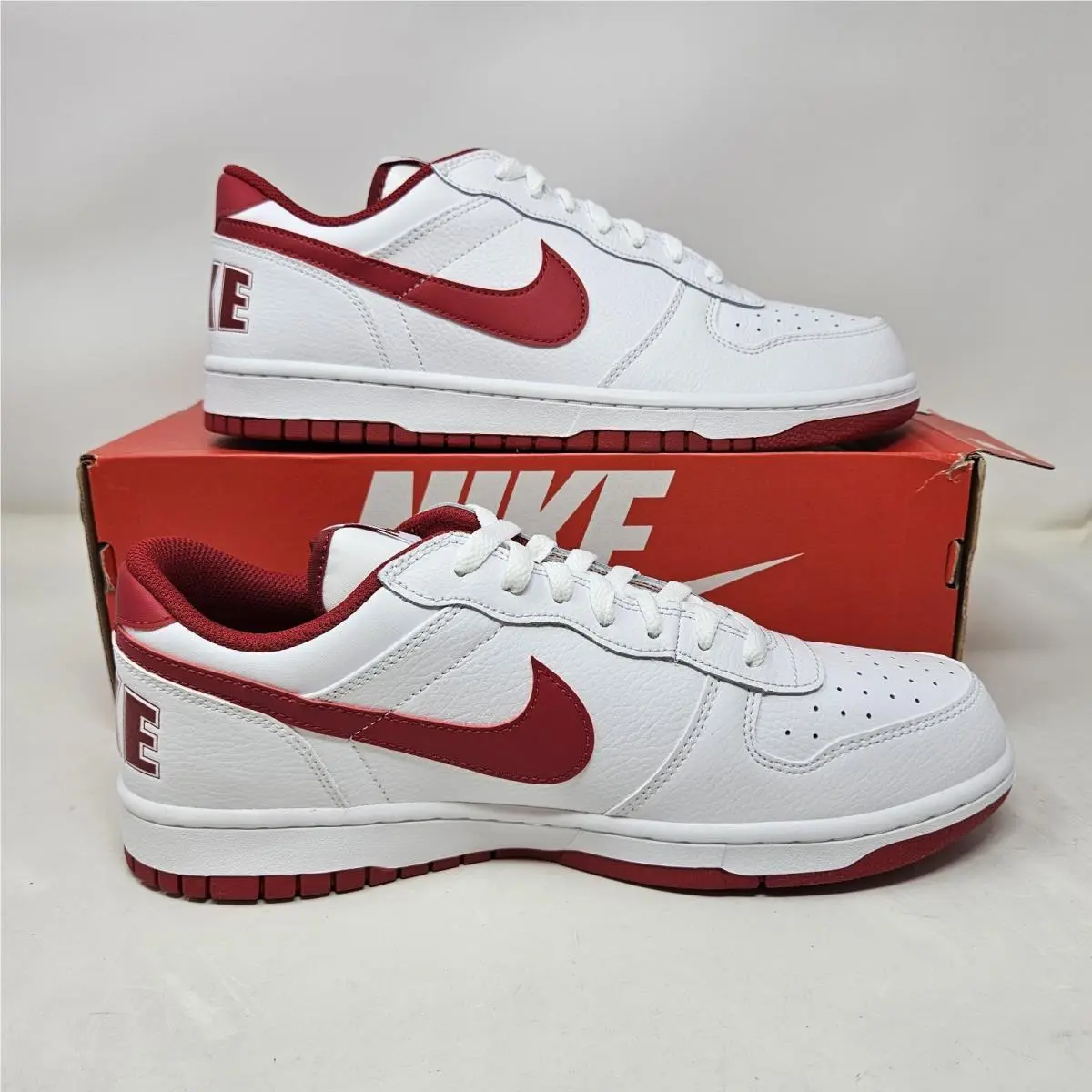 Nike shoes - Nike Big Low - Big Low - 355152-150 - White - Gym Red 0