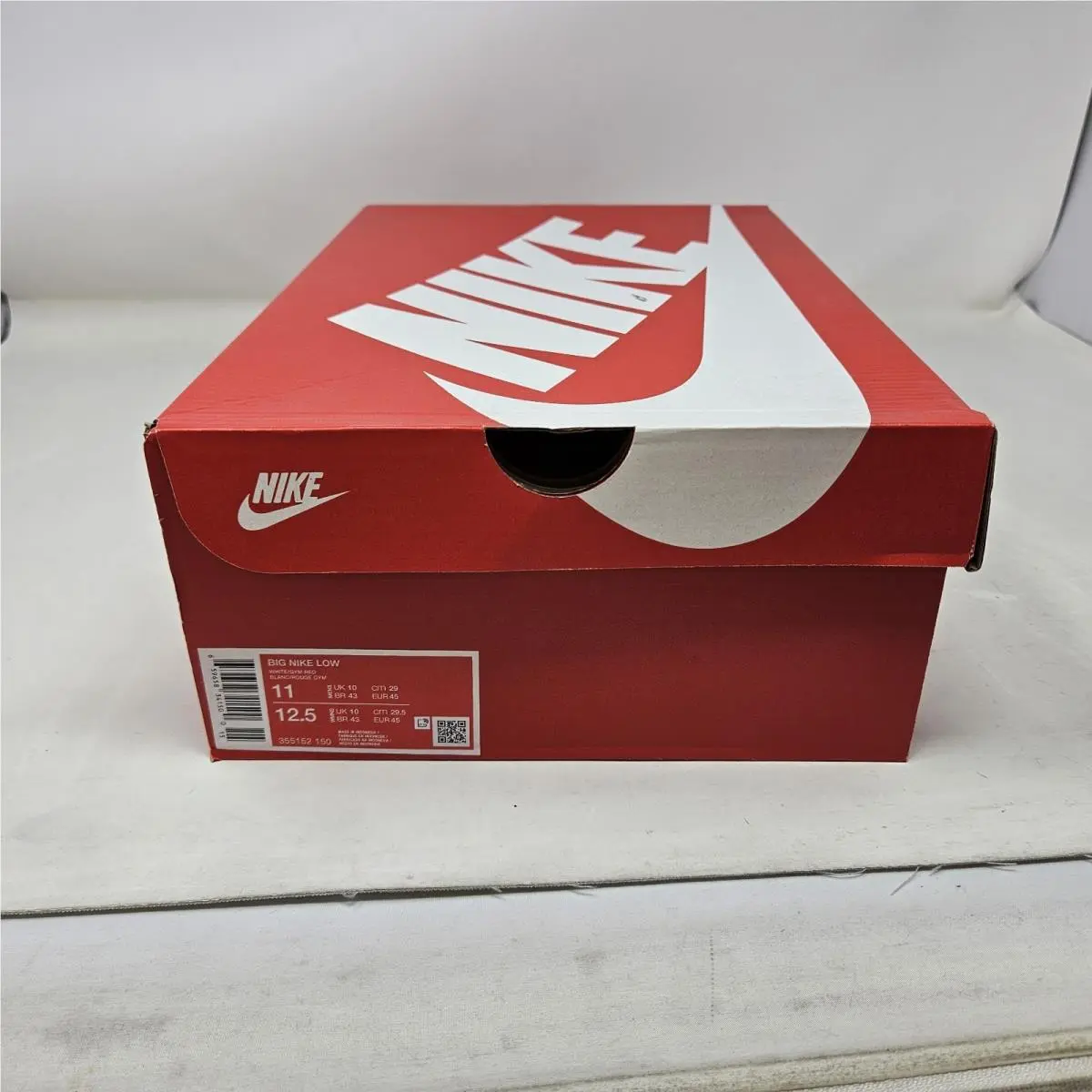Nike shoes - Nike Big Low - Big Low - 355152-150 - White - Gym Red 5