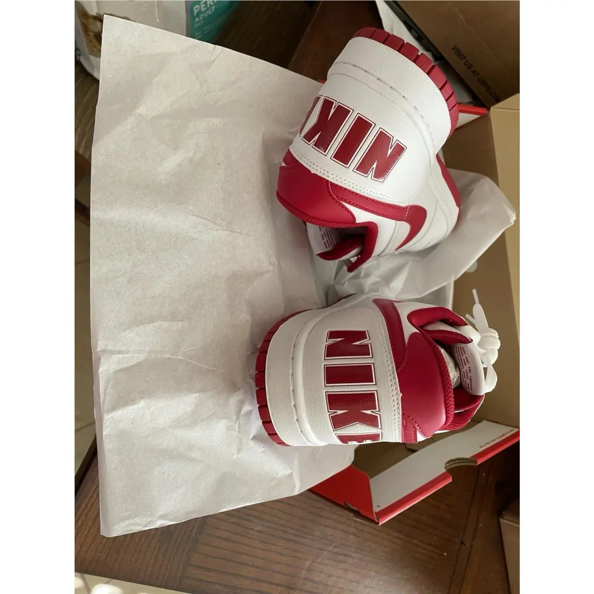Nike shoes - Nike Big Nike - Big - 355152-150 - White (UPC: 659658341548) 5