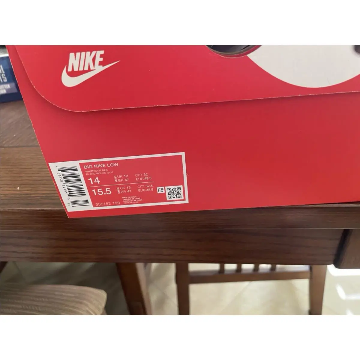 Nike shoes - Nike Big Nike - Big - 355152-150 - White (UPC: 659658341548) 7