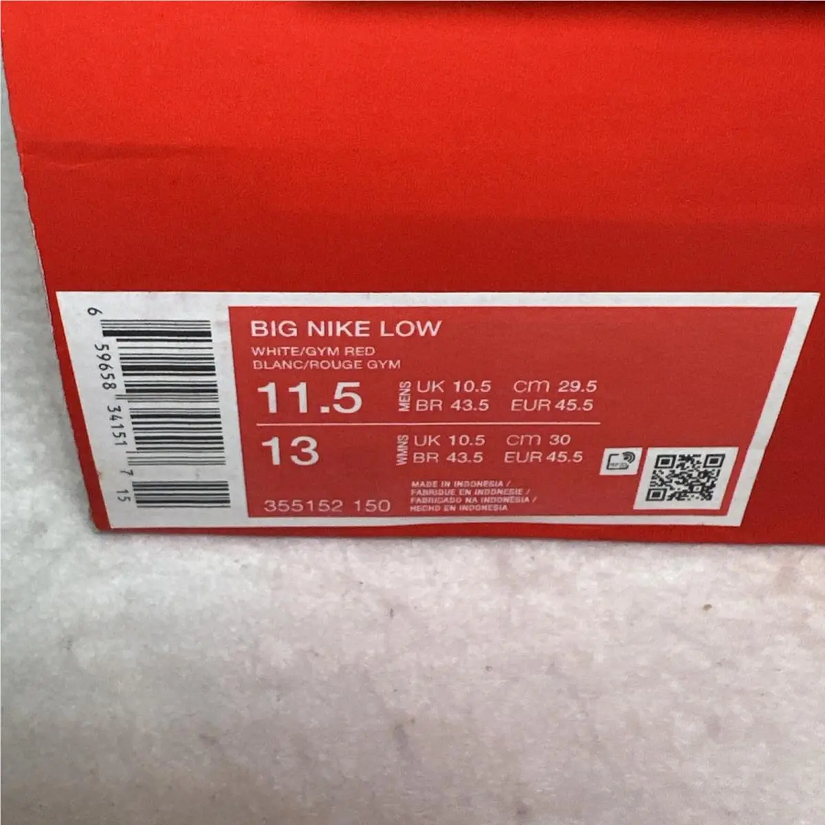 Nike shoes - Nike Big Nike - Big - 355152-150 - White 5