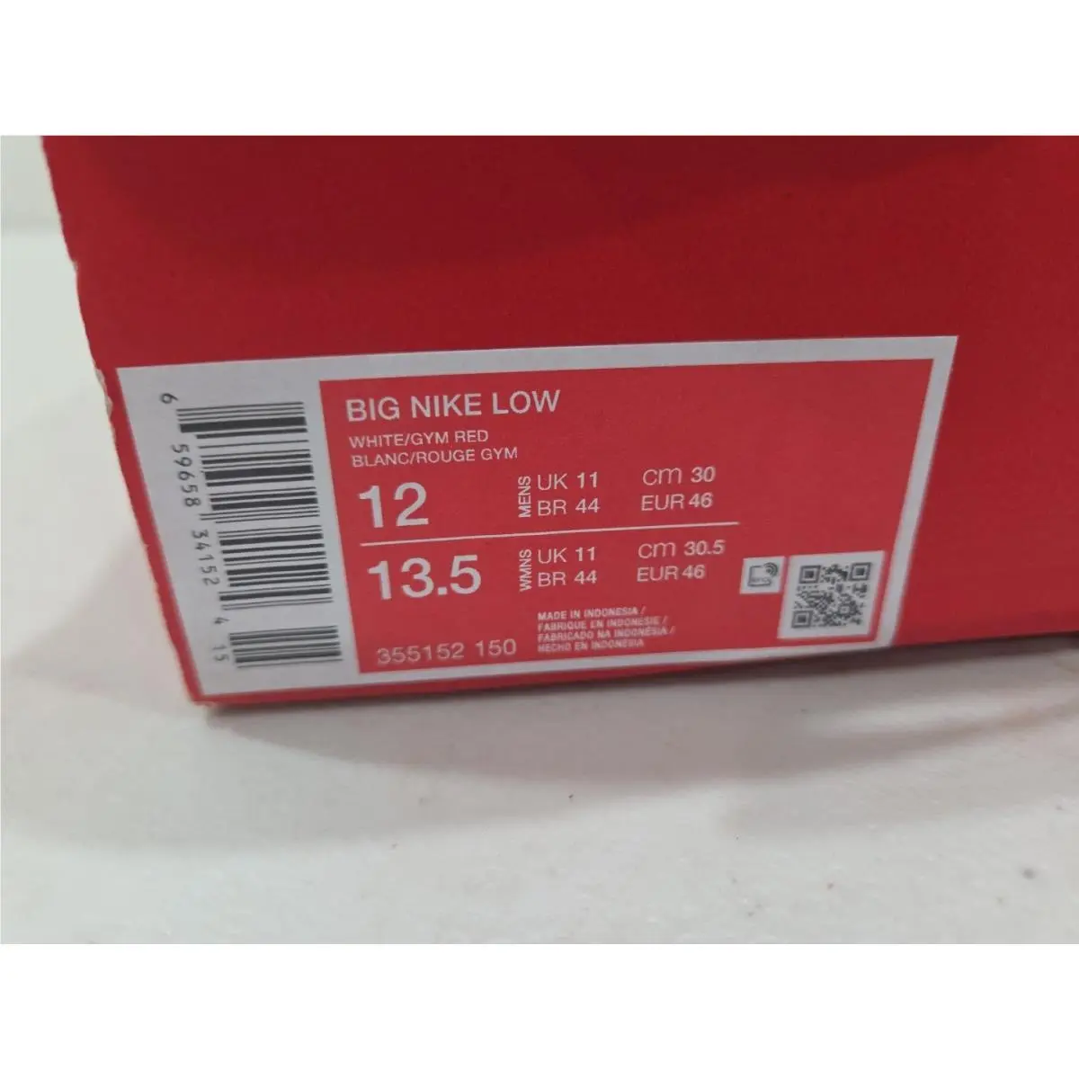 Nike shoes - Nike Big Nike - Big - 355152-150 - White (UPC: 659658341548) 13