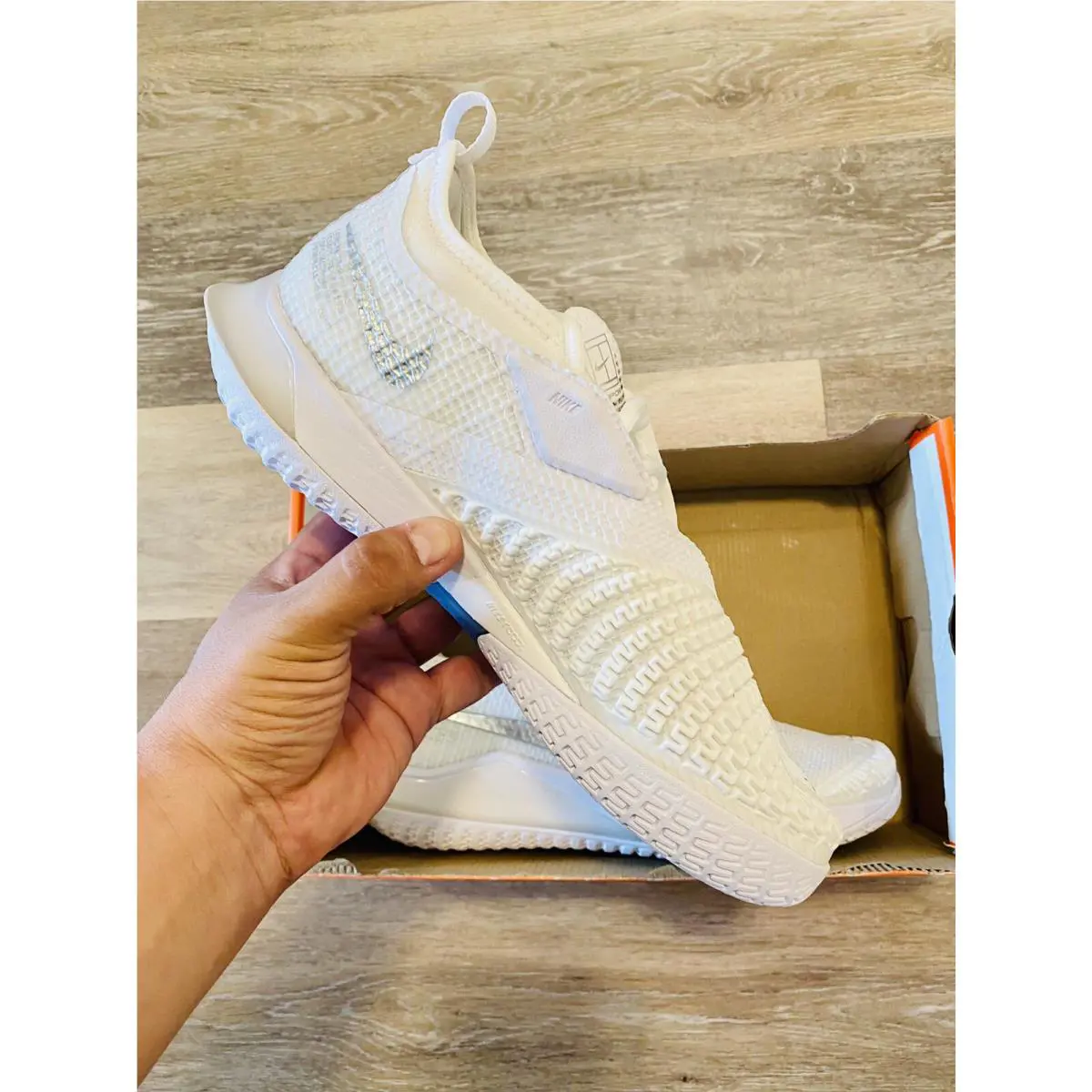 Nike shoes - Nike React Vapor NXT - React Vapor NXT - CV0742-100 - White-Silver (UPC: 194500863583) 8