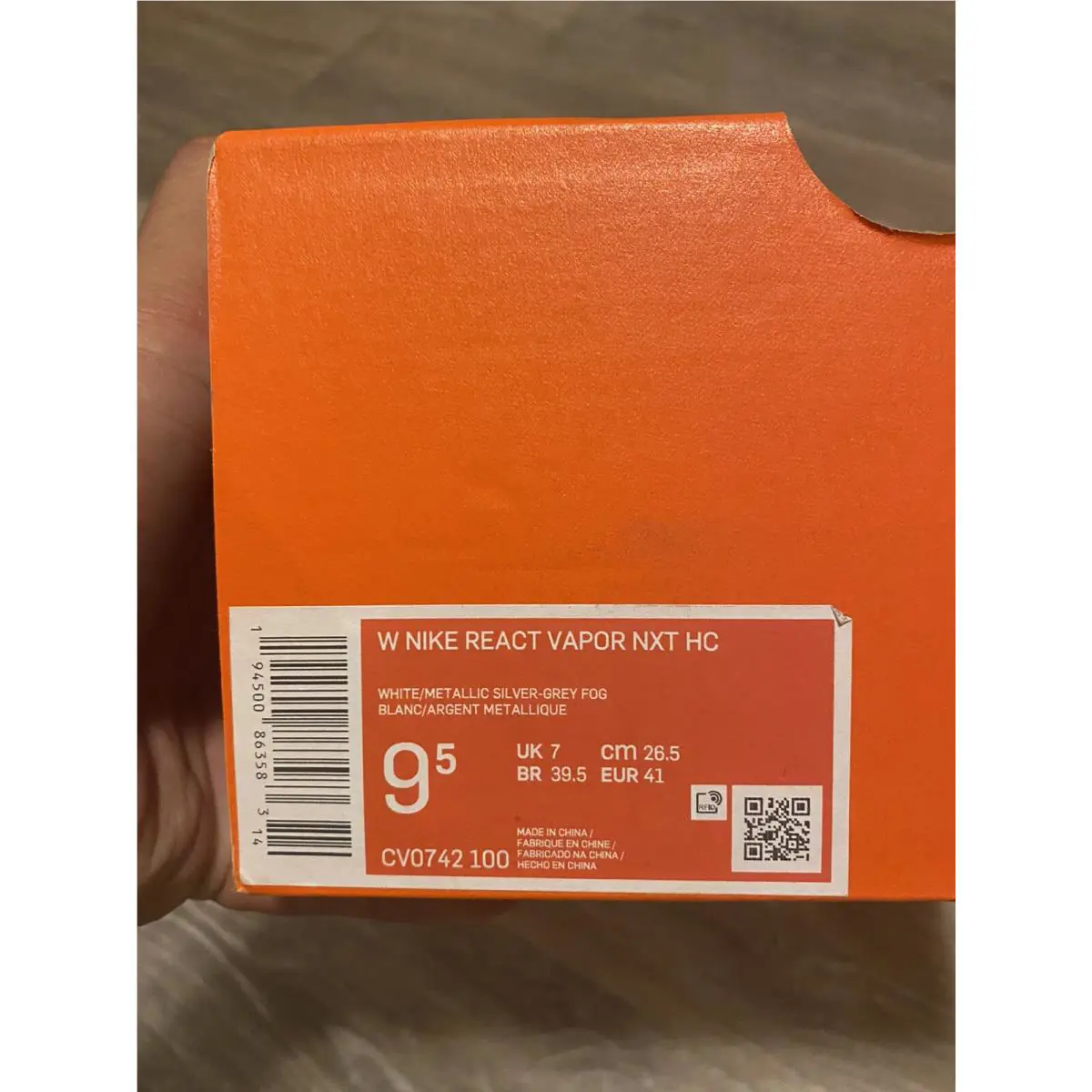 Nike shoes - Nike React Vapor NXT - React Vapor NXT - CV0742-100 - White-Silver (UPC: 194500863583) 10