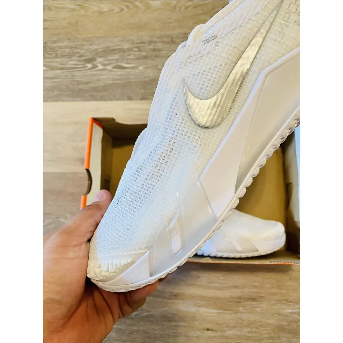 Nike shoes - Nike React Vapor NXT - React Vapor NXT - CV0742-100 - White-Silver (UPC: 194500863583) 2