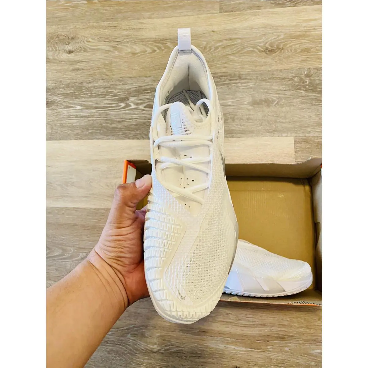 Nike shoes - Nike React Vapor NXT - React Vapor NXT - CV0742-100 - White-Silver (UPC: 194500863583) 4