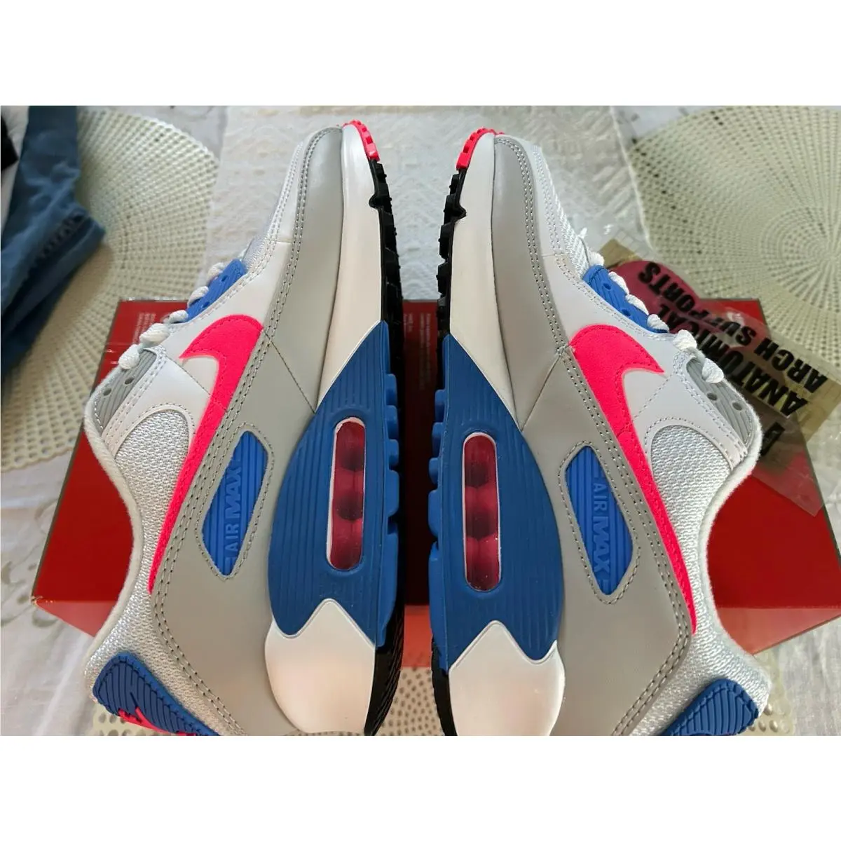 Nike shoes - Nike Air Max 90 - Air Max - DA8856-100 - White Hot Coral Blue Crystal 8