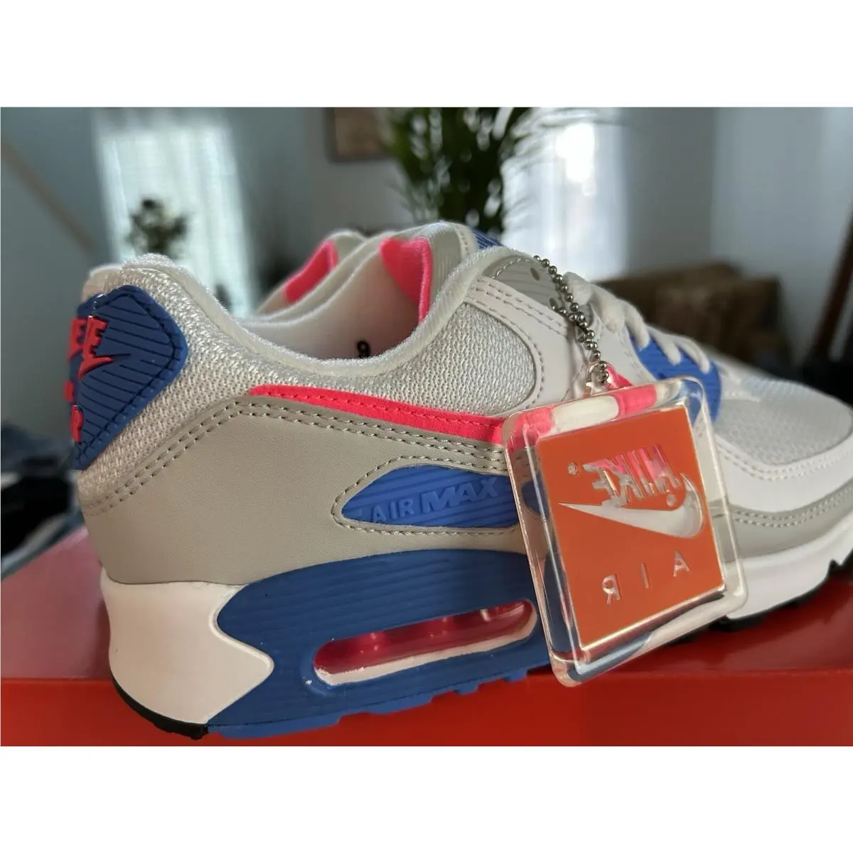 Nike shoes - Nike Air Max 90 - Air Max - DA8856-100 - White Hot Coral Blue Crystal 3