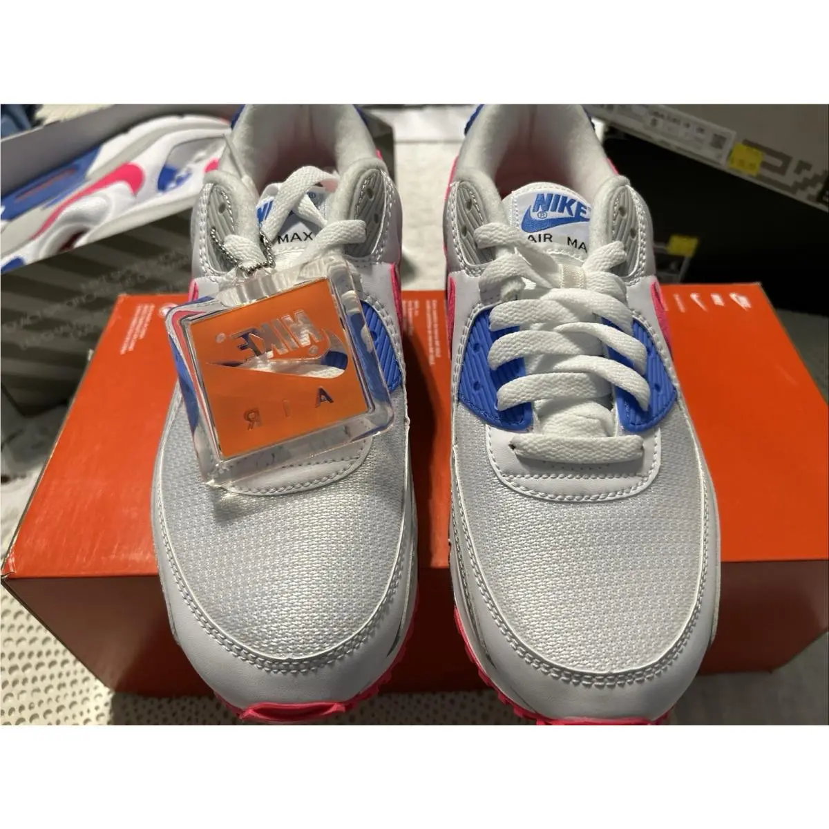 Nike shoes - Nike Air Max 90 - Air Max - DA8856-100 - White Hot Coral Blue Crystal 5