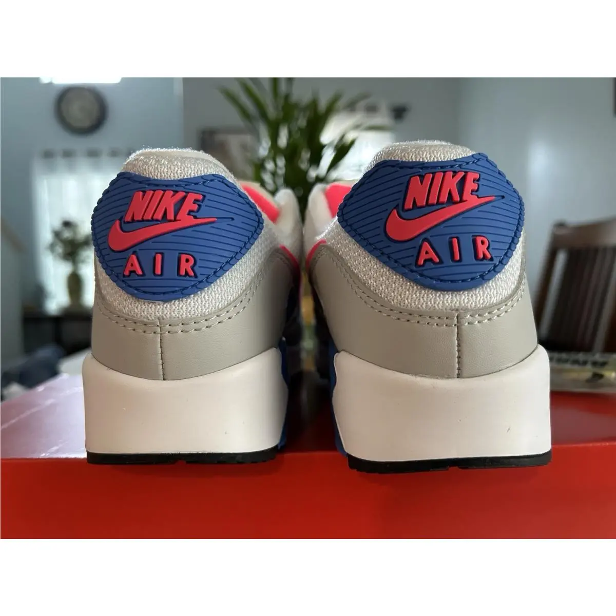 Nike shoes - Nike Air Max 90 - Air Max - DA8856-100 - White Hot Coral Blue Crystal 6
