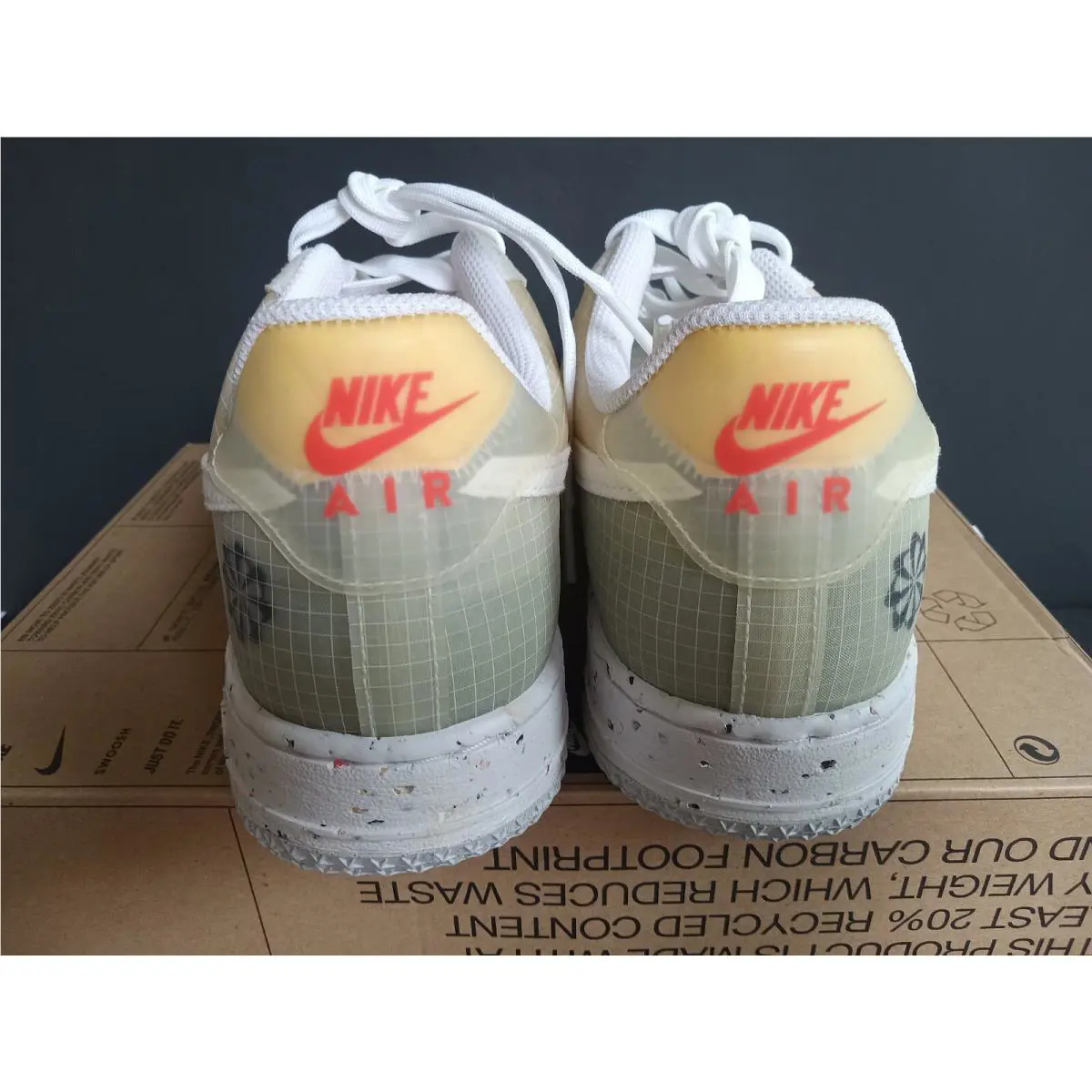 Nike shoes - Nike Air Force 1 Crater - DH2521-100 - White Cream Orange 0