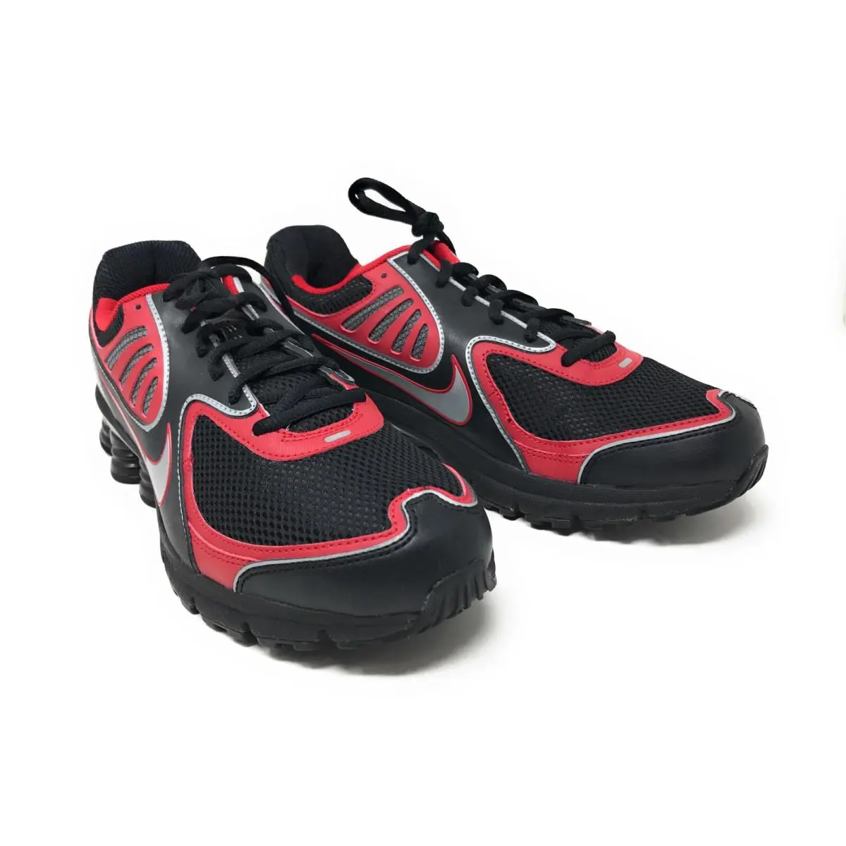 Nike shoes - Nike Shox Qualify + - Shox Qualify - Black, Metallic Silver & Varsity Red (UPC: 640135261732) 0