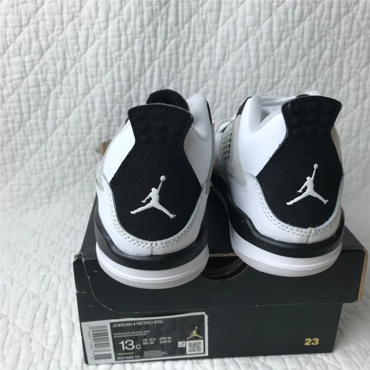 Nike shoes - Jordan 4 Retro - Retro - BQ7669-111 - White/Black-Neutral Grey 4
