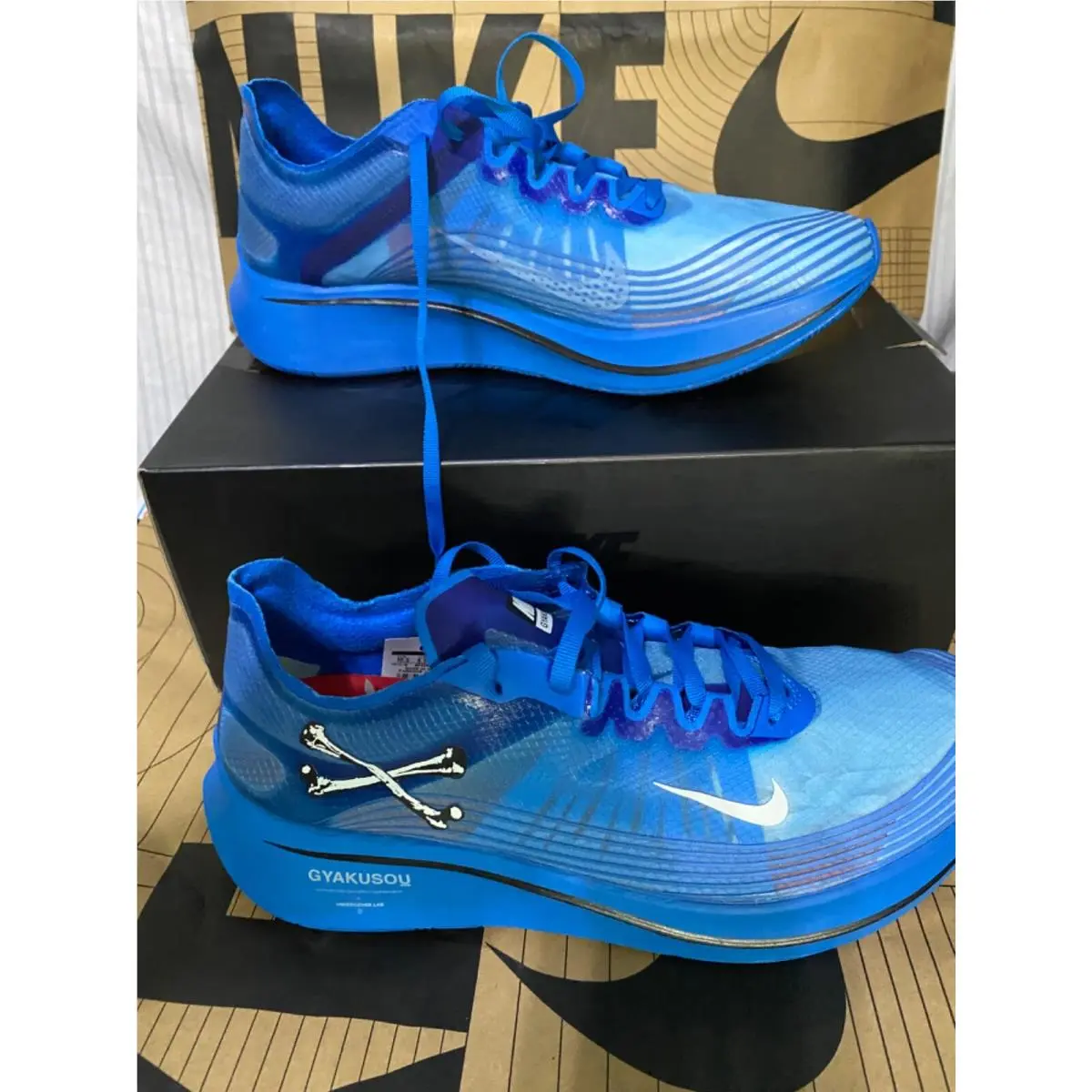 Nike Zoom Fly Undercover Gyakusou Mens Blue Nebula Sail AR4349-400 Size 10.5