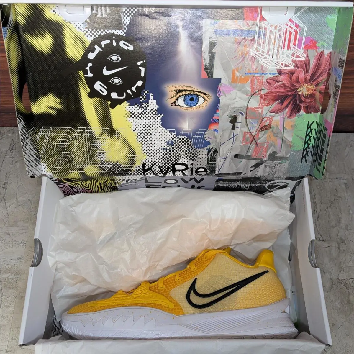 Nike shoes - Nike Kyrie Low 4 - Kyrie Low - DM5041-702 - Yellow (UPC: 195239301438) 8