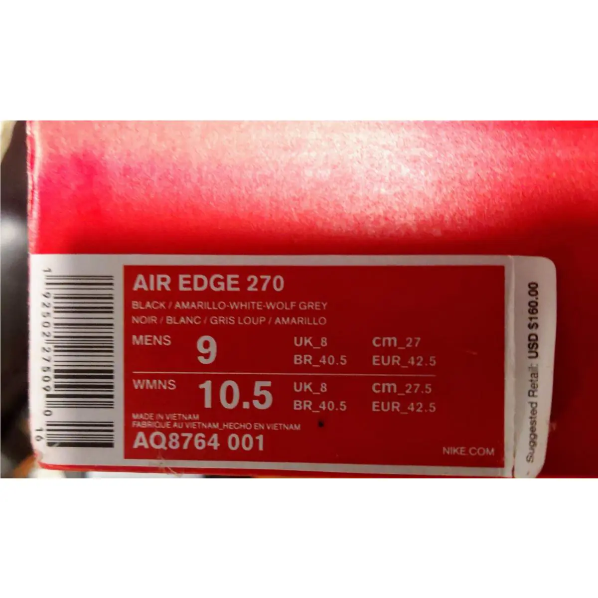 Nike shoes - Nike Air Edge - Air Edge - AQ8764001 - White, Black 1