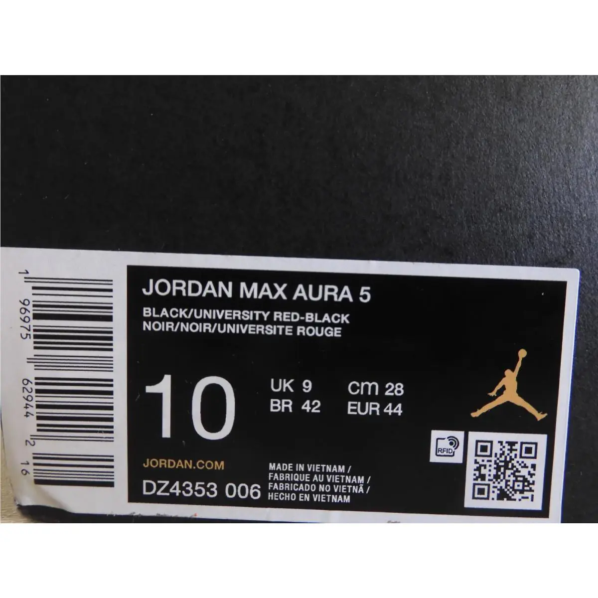 Nike shoes - Jordan Max Aura 5 - Max Aura - DZ4353-061 - Black (UPC: 196975629442) 3