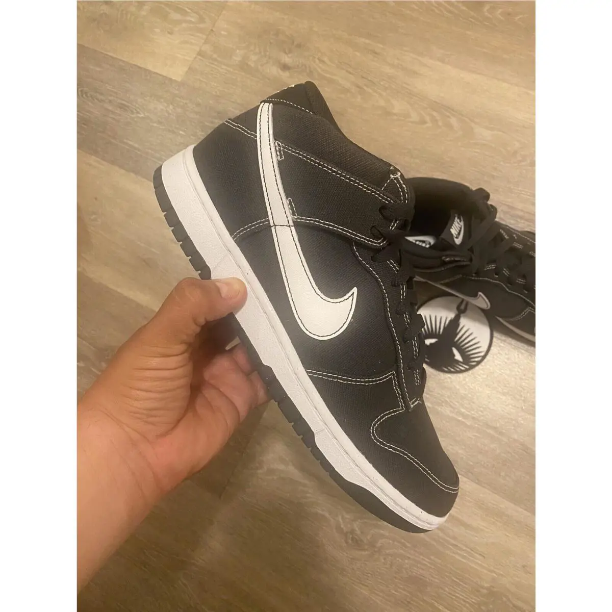 Nike shoes - Nike Dunk Mid - Dunk Mid - DV0830-001 - Off Noir/White/Off Noir/White (UPC: 196153222335) 8