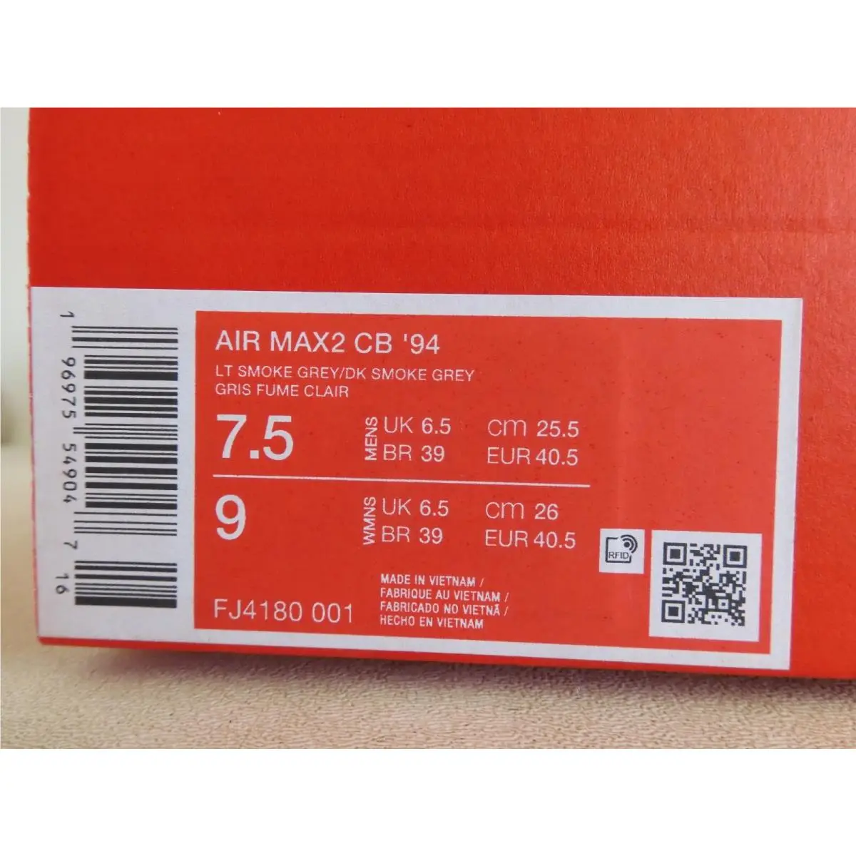 Nike shoes - Nike Air Max2 CB - Air - FJ4180-001 - Dark Smoke Grey 3