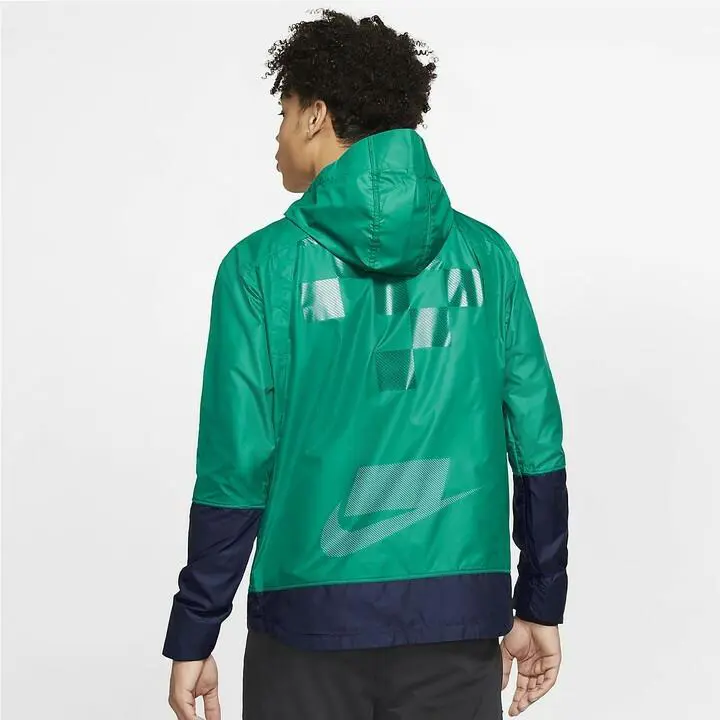 Nike clothing - Windrunner Wild Run - Windrunner Wild Run - BV5615 340 - Mystic Green & Blackened Blue & Black 0