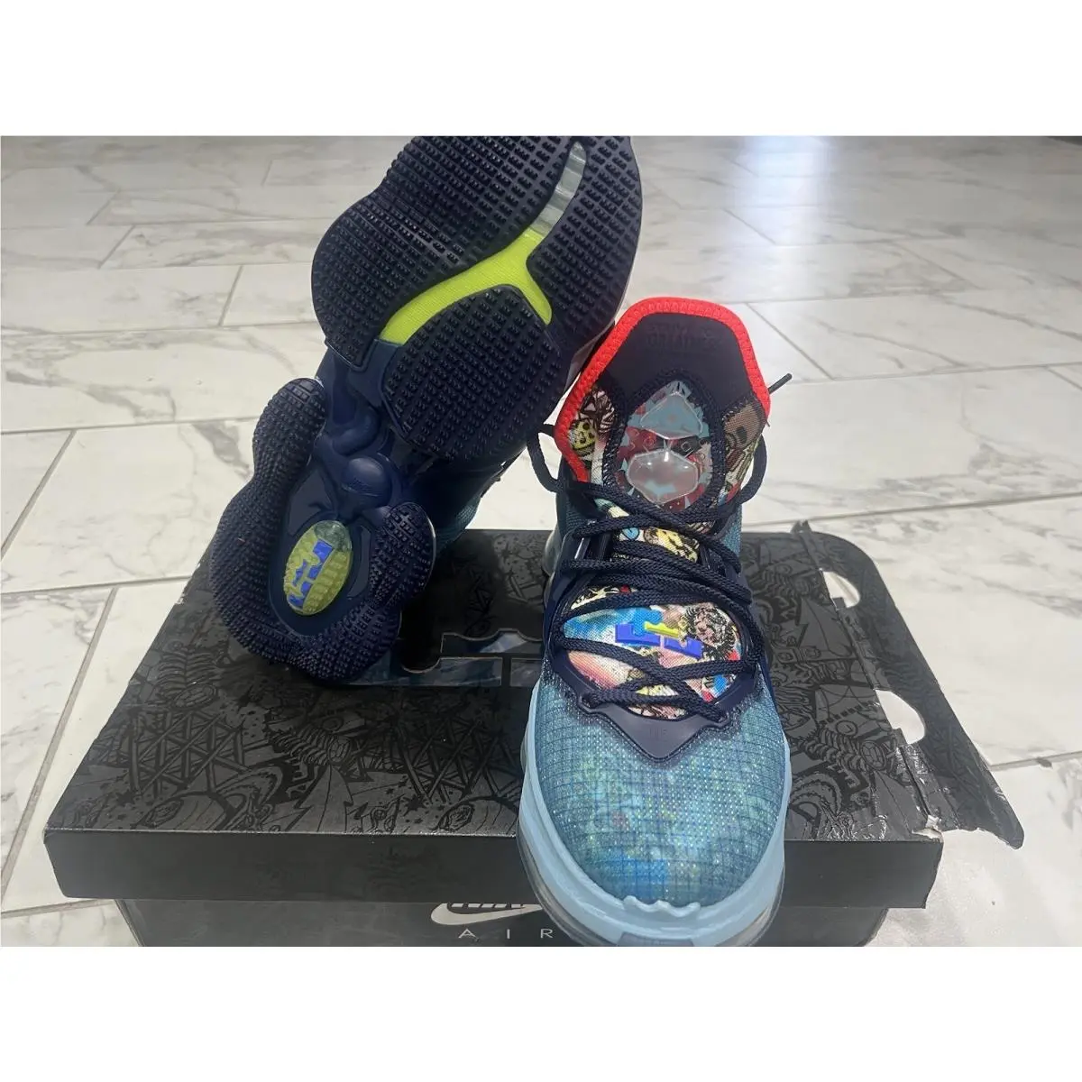Nike shoes - Nike LeBron 19 - LeBron - CZ0203-400 - Blue/Blue/Red 2