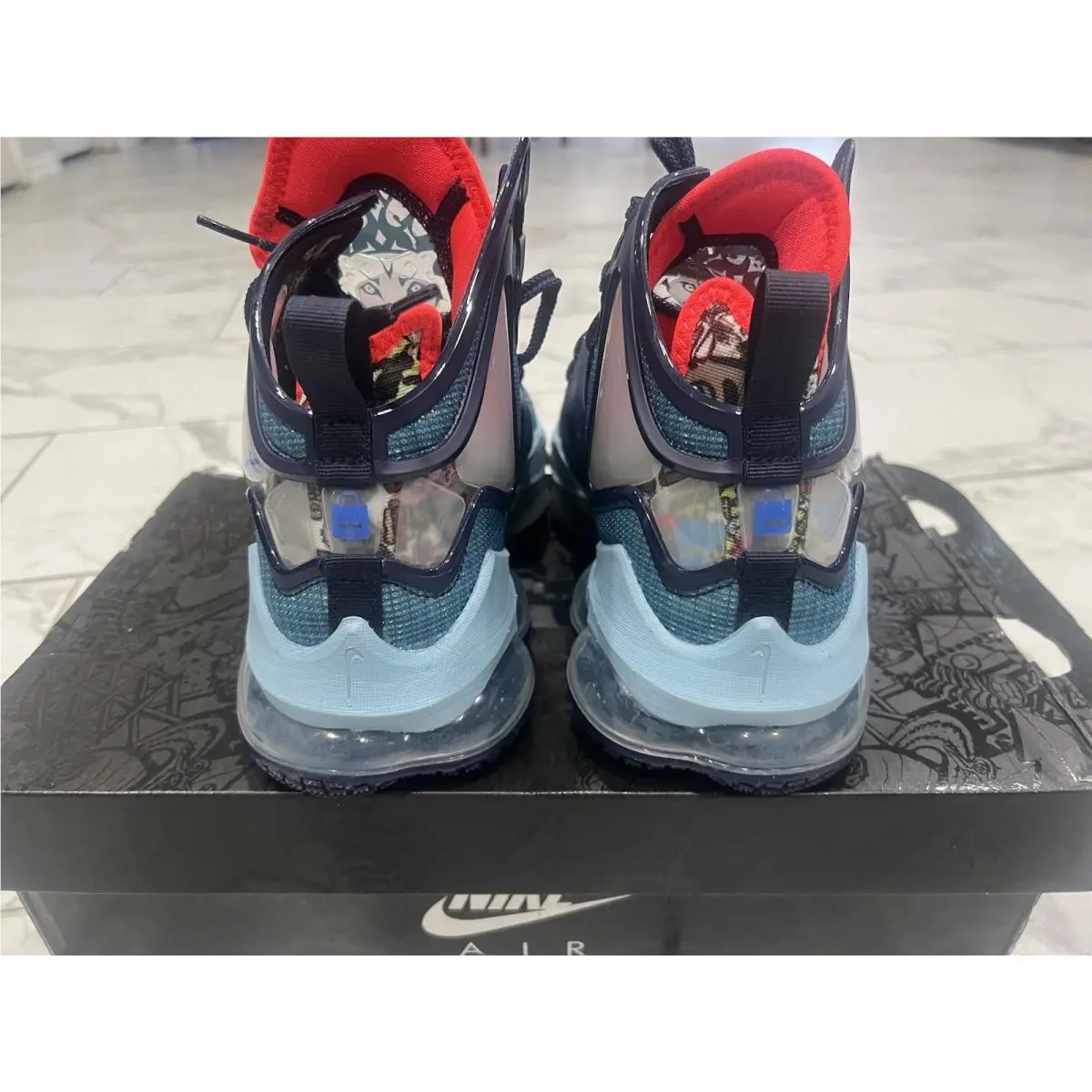 Nike shoes - Nike LeBron 19 - LeBron - CZ0203-400 - Blue/Blue/Red 3
