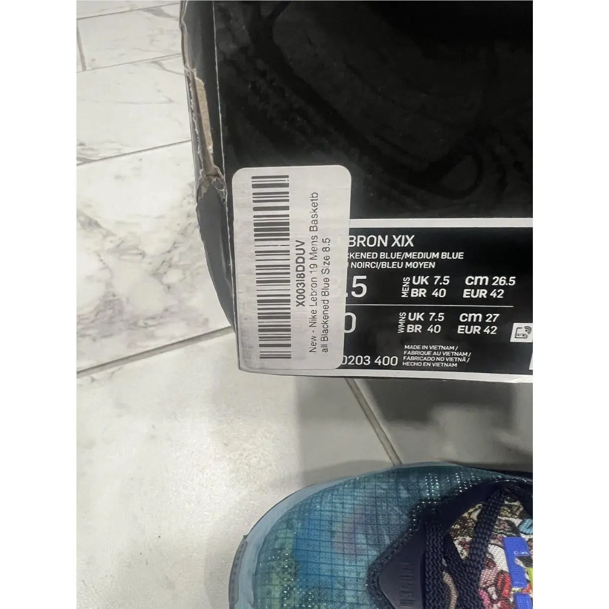 Nike shoes - Nike LeBron 19 - LeBron - CZ0203-400 - Blue/Blue/Red 4