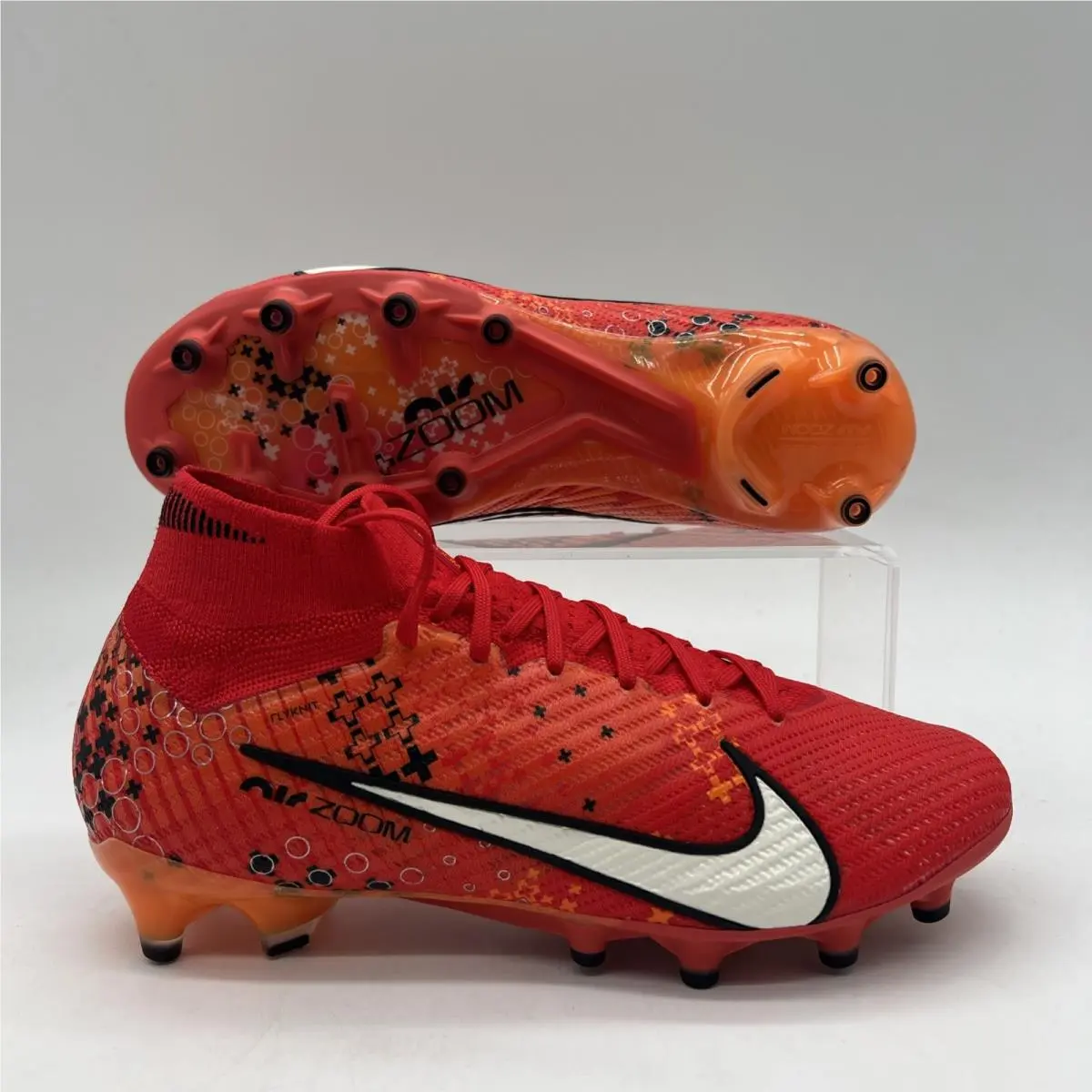 Mens Size 7.5 Nike Zoom Mercurial Superfly 9 Elite AG Red Soccer FD1167 600