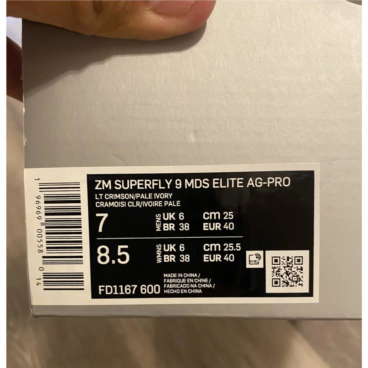 Nike shoes - Nike Mercurial Superfly - Mercurial Superfly - FD1167-600 - Light Crimson / Bright Mandarin / Black / Pale Ivory (UPC: 196969005580) 10