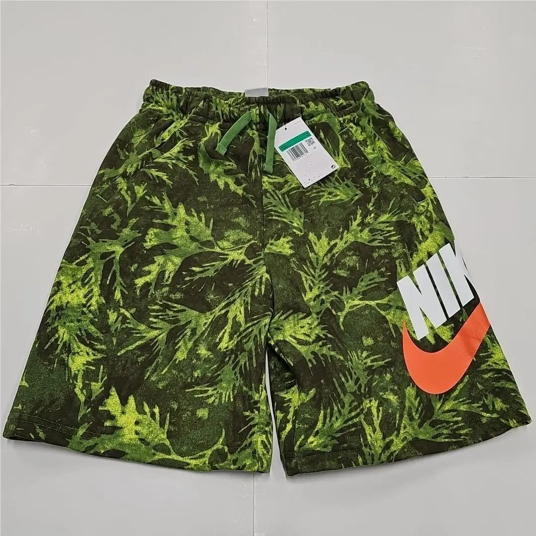 Nike Sportswear Washed Outdoor Print Lounge Shorts DO6493-377 Boy`s Youth XL