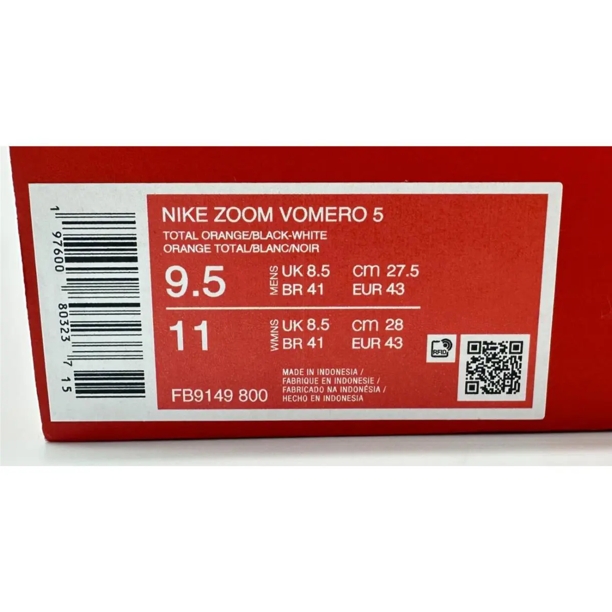 Nike shoes - Nike Zoom Vomero 5 - Zoom Vomero - FB9149-800 - Orange (UPC: 197600803237) 9