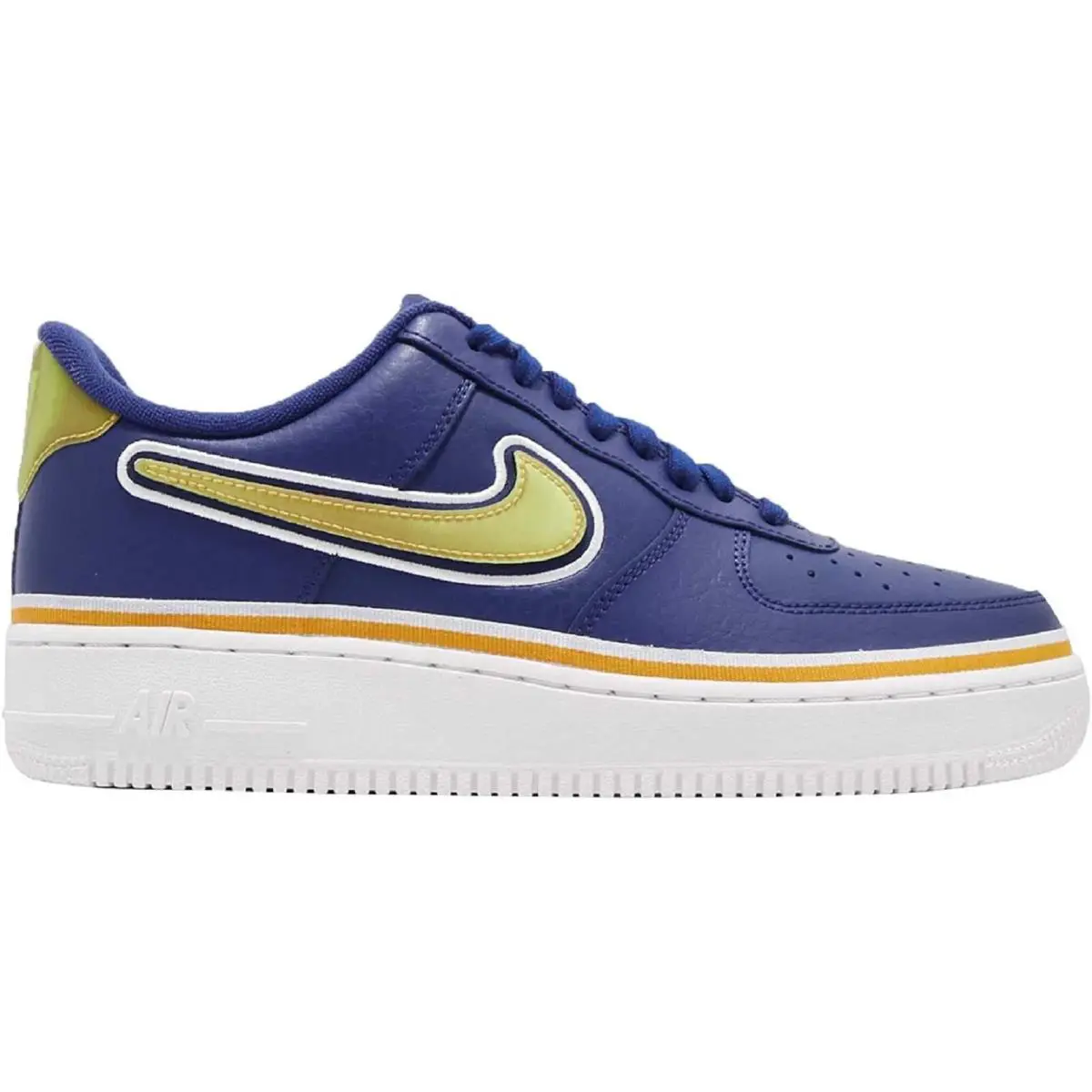 Nike Air Force 1 `07 LV8 Sport Men`s Sneakers Deep Royal/university Gold - Deep Royal/University Gold