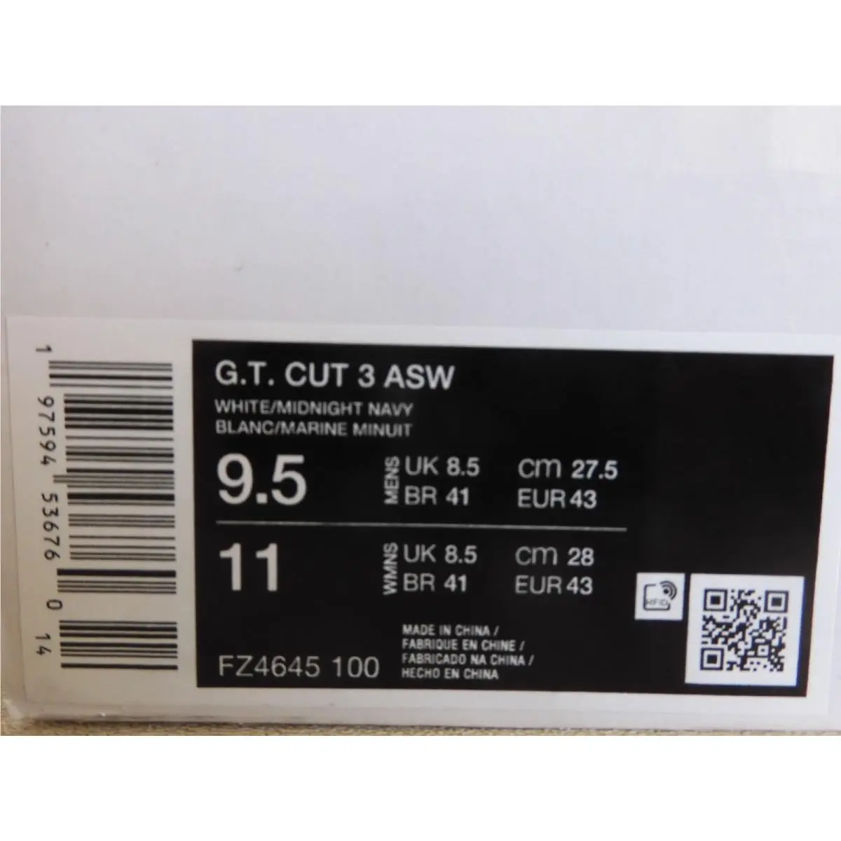 Nike shoes - Nike Air Zoom GT Cut 3 - FZ4645-100 - White (UPC: 197594536760) 6