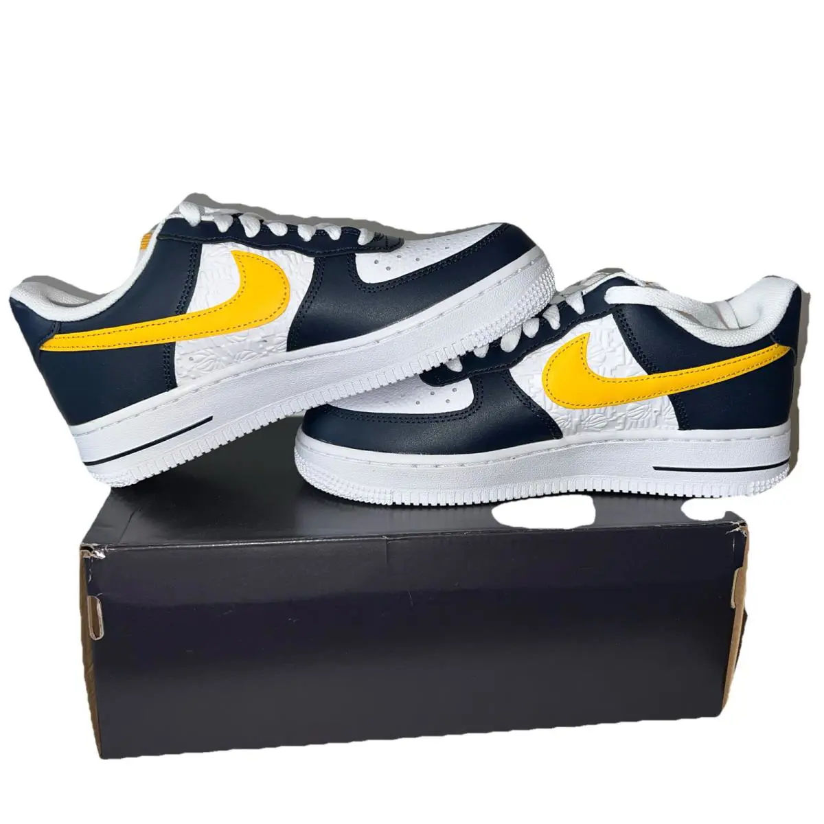 Nike shoes - Nike Air Force 1 - Air Force - FJ4209-400 - Dark Obsidian/ University Gold-White, Manufacturer: Dark Obsidian/ University Gold-White (UPC: 196605827453) 3