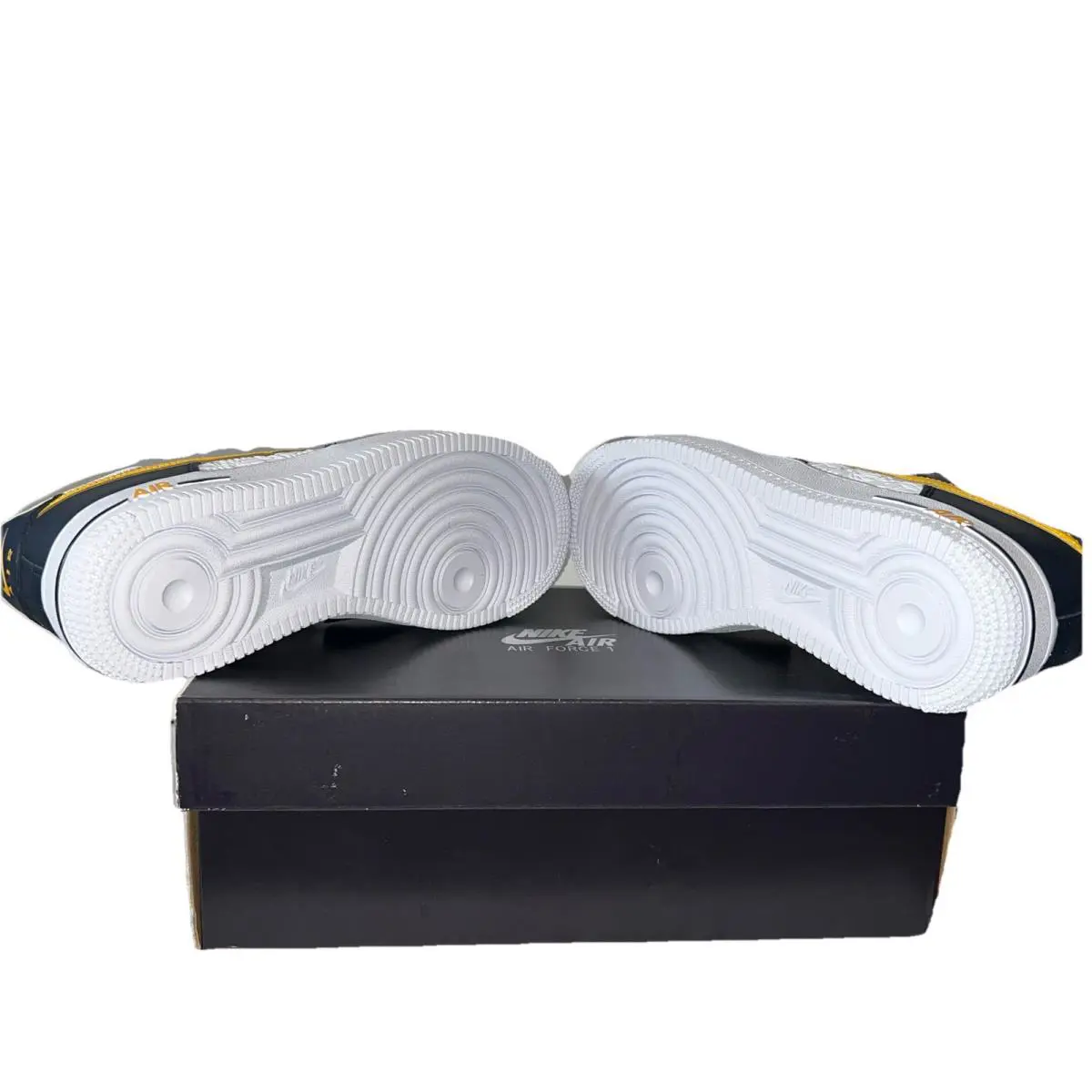 Nike shoes - Nike Air Force 1 - Air Force - FJ4209-400 - Dark Obsidian/ University Gold-White, Manufacturer: Dark Obsidian/ University Gold-White (UPC: 196605827453) 4