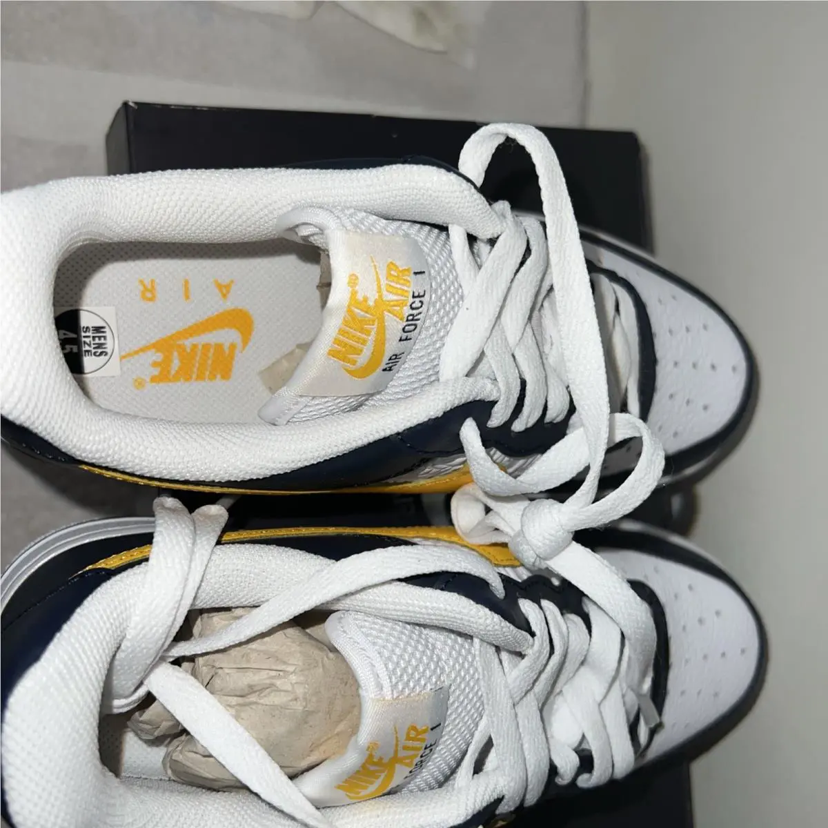 Nike shoes - Nike Air Force 1 - Air Force - FJ4209-400 - Dark Obsidian/ University Gold-White, Manufacturer: Dark Obsidian/ University Gold-White (UPC: 196605827453) 5