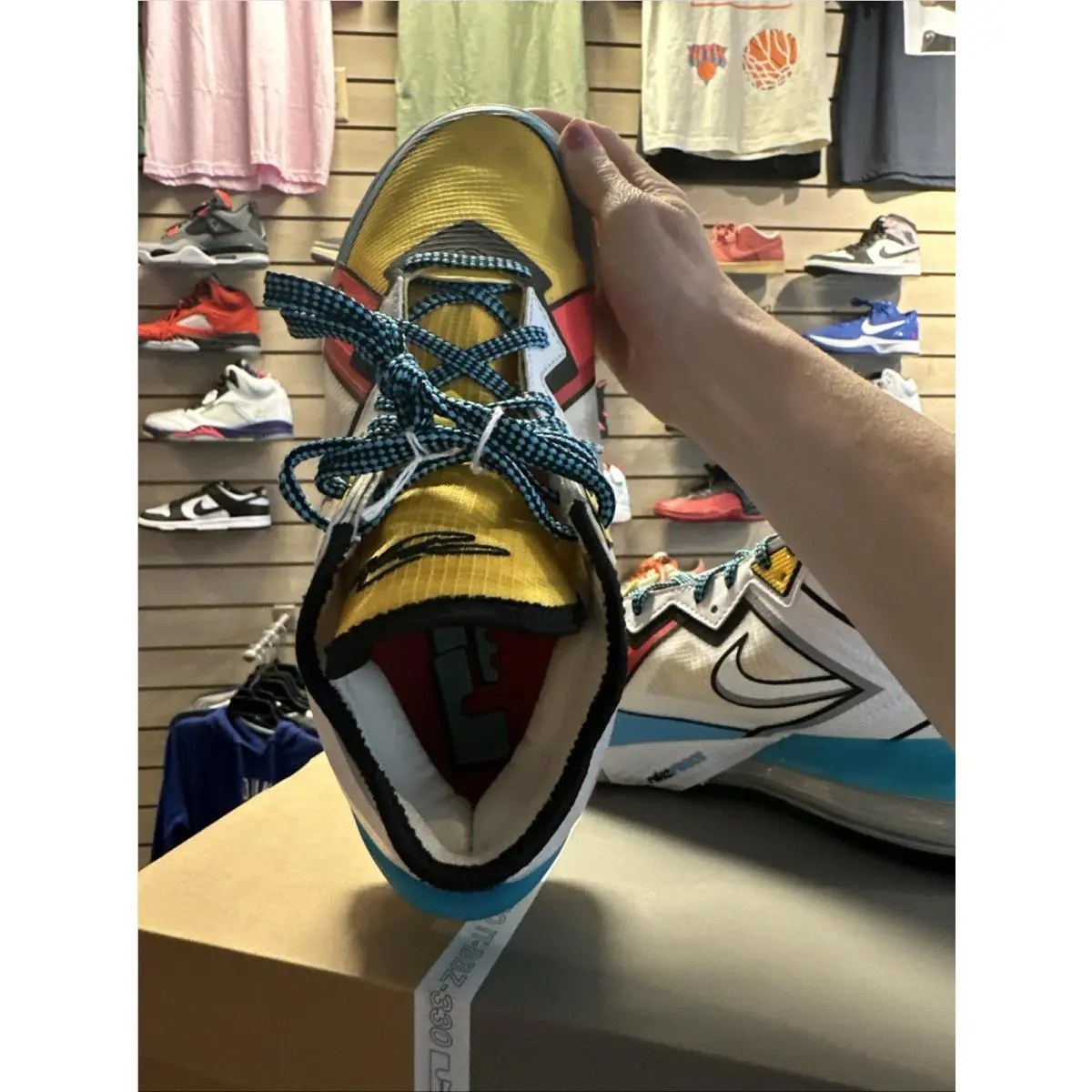 Nike shoes - Nike LeBron 18 - LeBron - CV7562-104 - White, Manufacturer: White/White/Black/Baltic Blue 12
