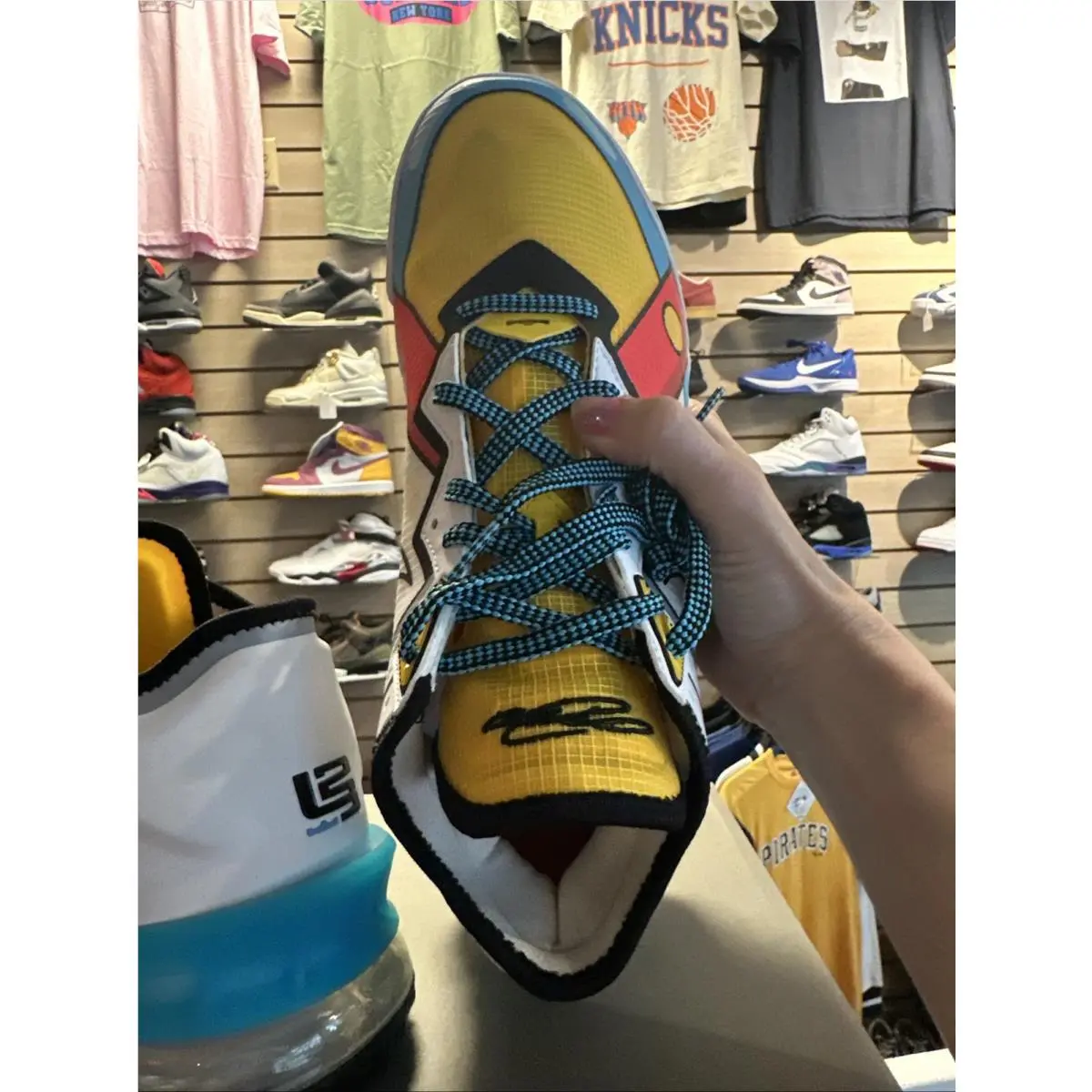 Nike shoes - Nike LeBron 18 - LeBron - CV7562-104 - White, Manufacturer: White/White/Black/Baltic Blue 14