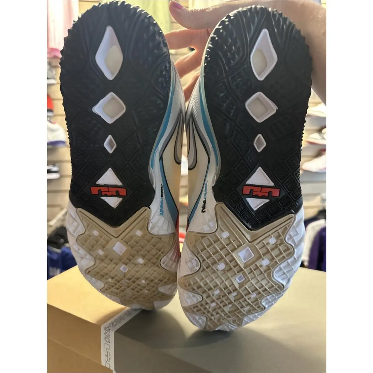 Nike shoes - Nike LeBron 18 - LeBron - CV7562-104 - White, Manufacturer: White/White/Black/Baltic Blue 15
