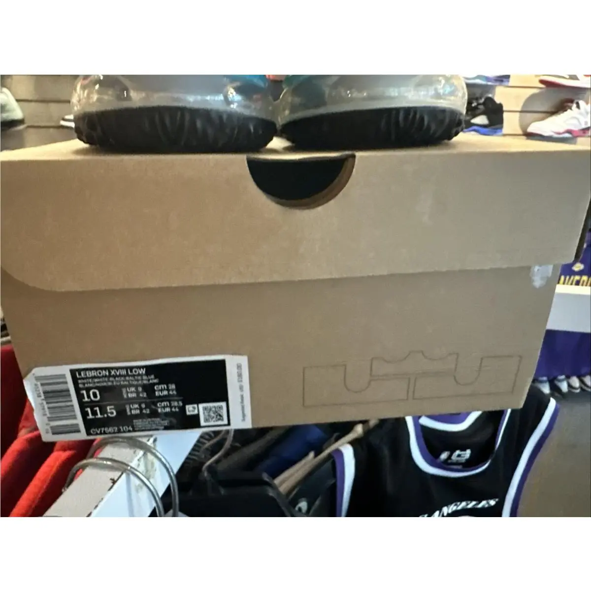 Nike shoes - Nike LeBron 18 - LeBron - CV7562-104 - White, Manufacturer: White/White/Black/Baltic Blue 2