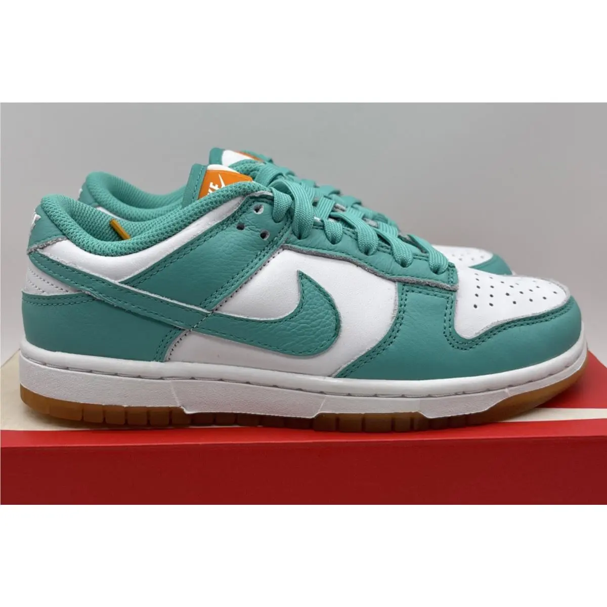 Nike Dunk Low Teal Zeal White Athletic Shoes US Size 6.5 Women`s DV2190-100