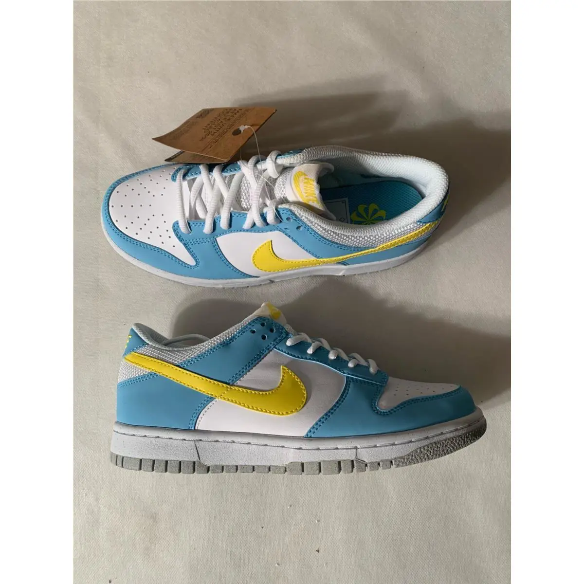 Nike shoes - Nike Dunk Low - Dunk Low - DX3382-400 - Blue Chill/Yellow Strike- White 1