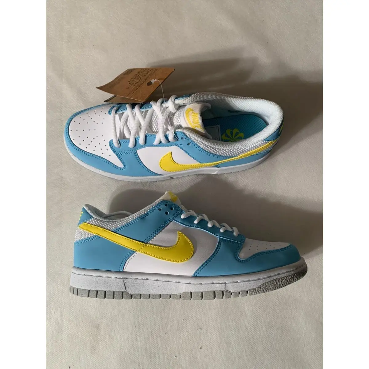Nike shoes - Nike Dunk Low - Dunk Low - DX3382-400 - Blue Chill/Yellow Strike- White 1