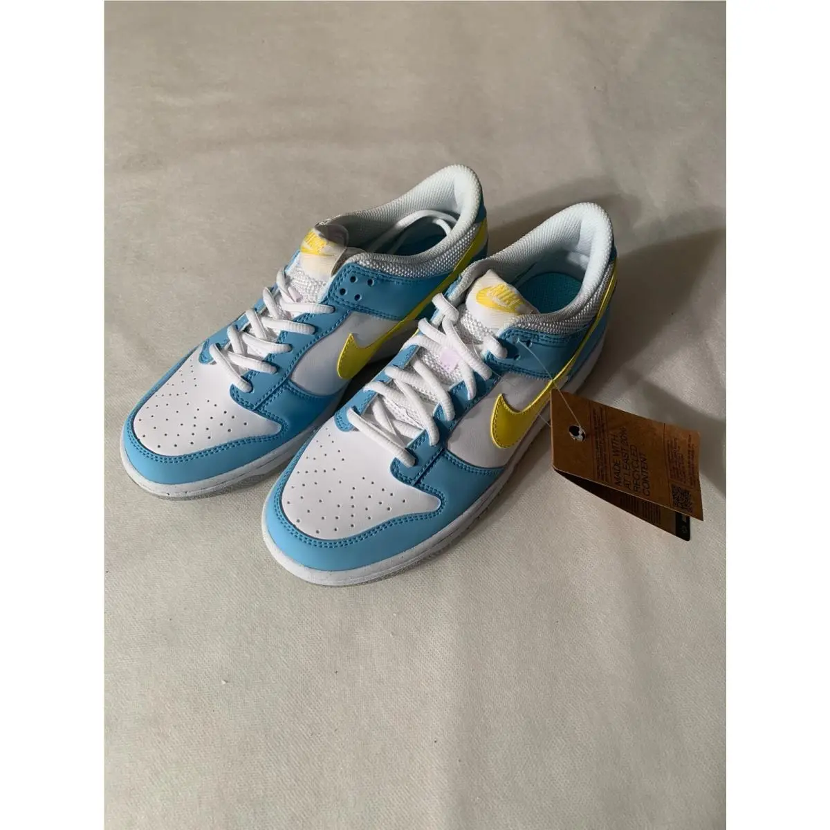 Nike Dunk Low Next Nature Homer Simpson GS Sz 4.5Y Blue Yellow IN Hand Rare